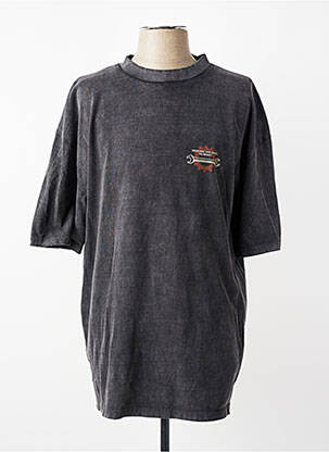 T-shirt coupe droite manches courtes gris DAYTONA homme