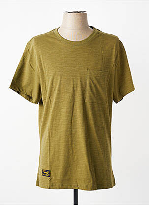 T-shirt stretch manches courtes vert DAYTONA homme