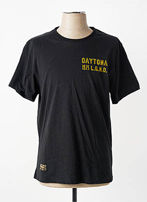 T-shirt stretch manches courtes noir DAYTONA homme