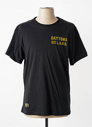 T-shirt stretch manches courtes noir DAYTONA homme