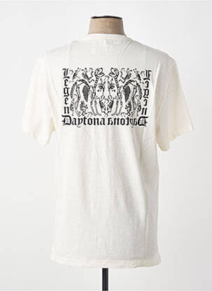 T-shirt stretch manches courtes blanc DAYTONA homme