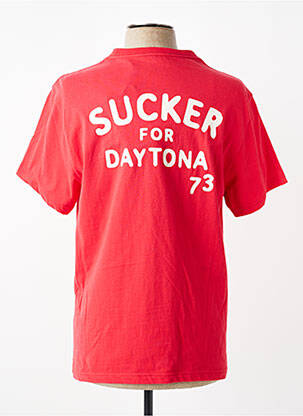 T-shirt stretch manches courtes rouge DAYTONA homme
