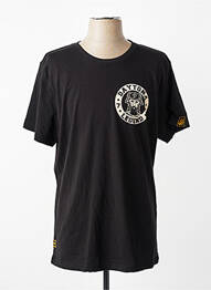 T-shirt coupe droite manches courtes noir DAYTONA homme