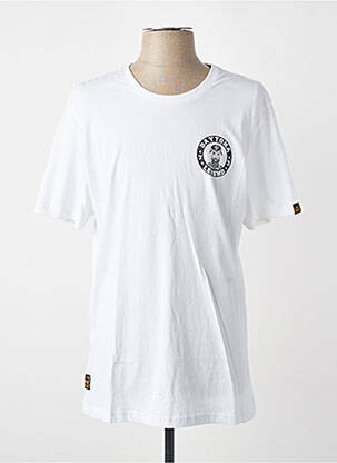 T-shirt coupe droite manches courtes blanc DAYTONA homme