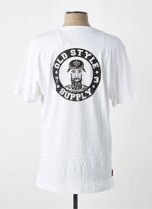 T-shirt coupe droite manches courtes blanc DAYTONA homme
