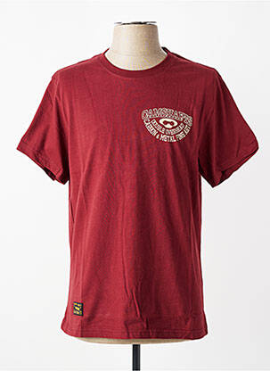 T-shirt coupe droite manches courtes rouge DAYTONA homme
