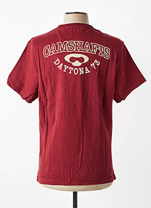T-shirt coupe droite manches courtes rouge DAYTONA homme