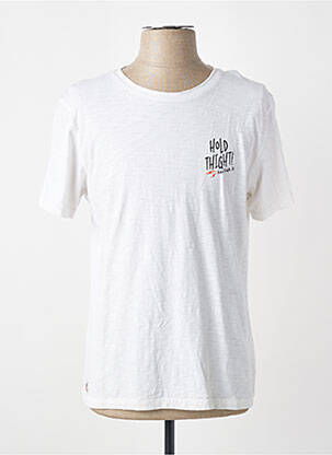 T-shirt coupe cintrée manches courtes blanc DAYTONA homme