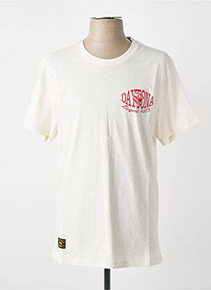 T-shirt stretch manches courtes blanc DAYTONA homme