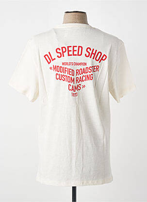 T-shirt stretch manches courtes blanc DAYTONA homme