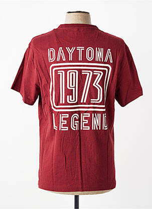 T-shirt stretch manches courtes rouge DAYTONA homme