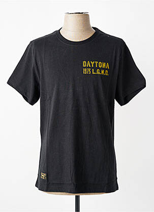 T-shirt stretch manches courtes noir DAYTONA homme