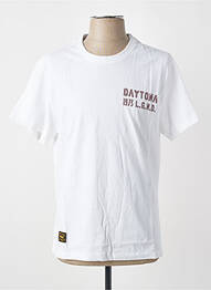 T-shirt stretch manches courtes blanc DAYTONA homme