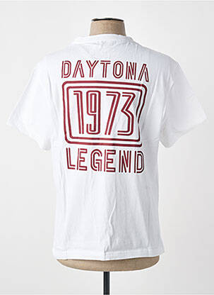T-shirt stretch manches courtes blanc DAYTONA homme