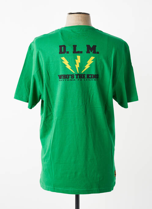 T-shirt coupe droite manches courtes vert DAYTONA homme