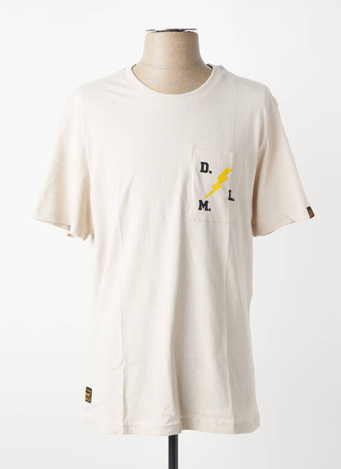 T-shirt coupe droite manches courtes blanc DAYTONA homme