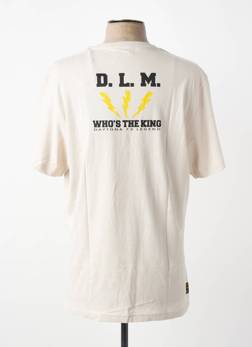 T-shirt coupe droite manches courtes blanc DAYTONA homme