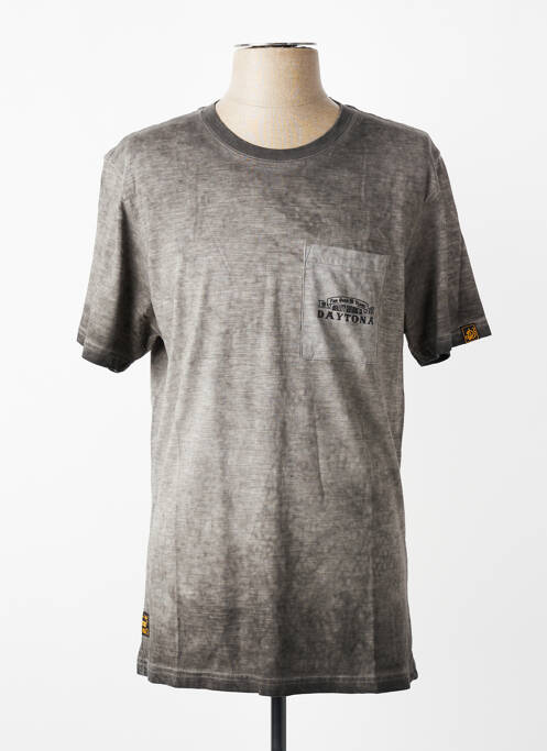 T-shirt stretch manches courtes gris DAYTONA homme