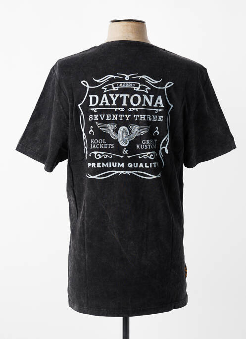 T-shirt stretch manches courtes noir DAYTONA homme