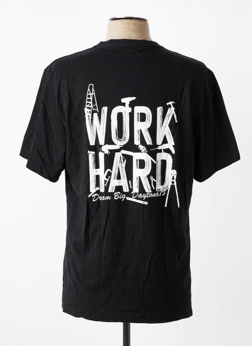 T-shirt coupe droite manches courtes noir DAYTONA homme