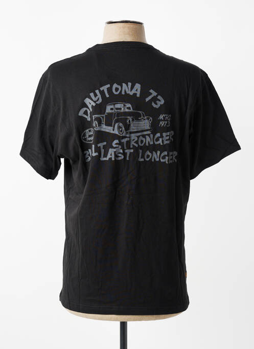 T-shirt coupe cintrée manches courtes noir DAYTONA homme