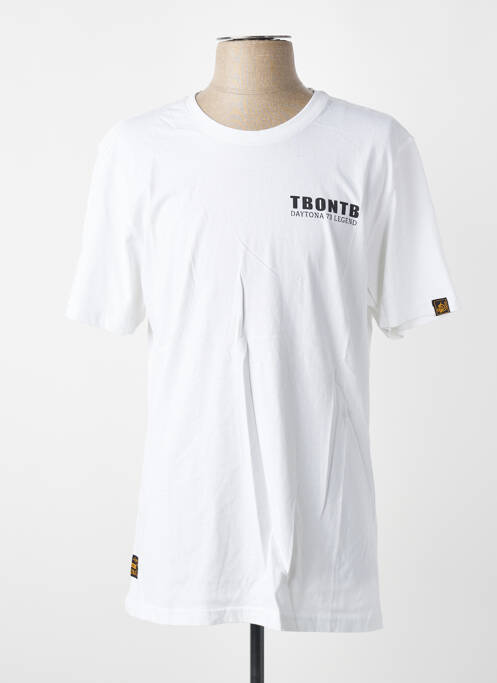 T-shirt coupe cintrée manches courtes blanc DAYTONA homme