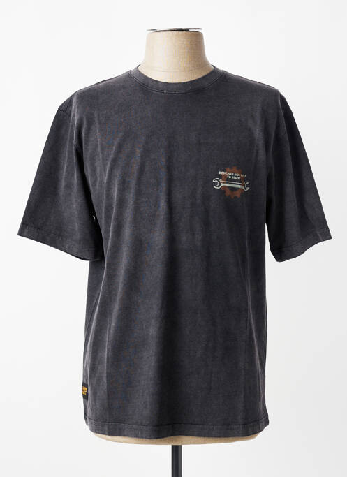 T-shirt coupe droite manches courtes gris DAYTONA homme