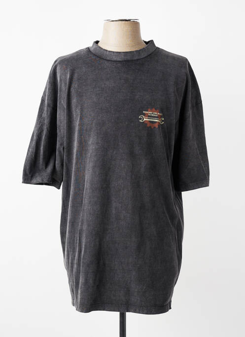 T-shirt coupe droite manches courtes gris DAYTONA homme