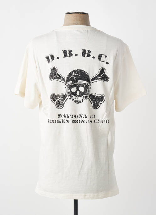 T-shirt stretch manches courtes beige DAYTONA homme