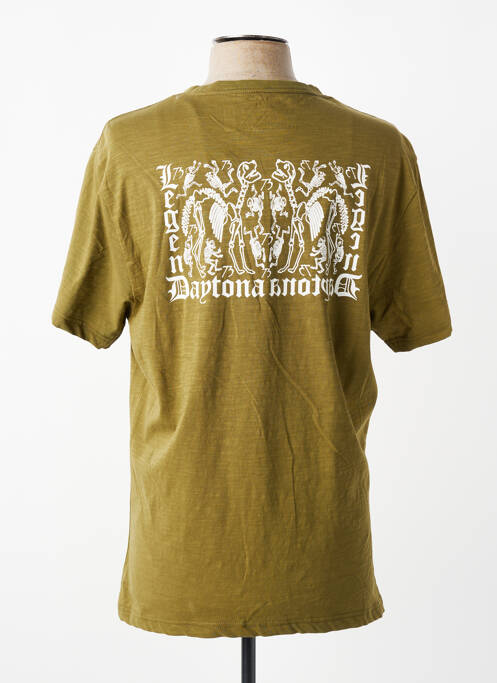 T-shirt stretch manches courtes vert DAYTONA homme