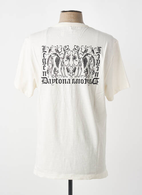 T-shirt stretch manches courtes blanc DAYTONA homme