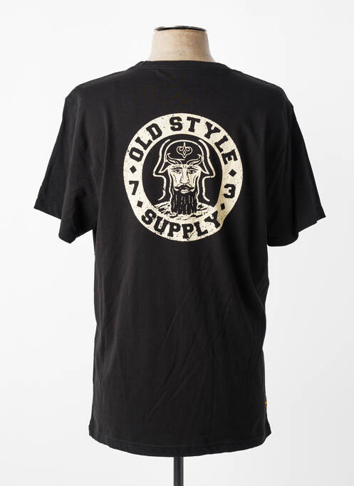 T-shirt coupe droite manches courtes noir DAYTONA homme