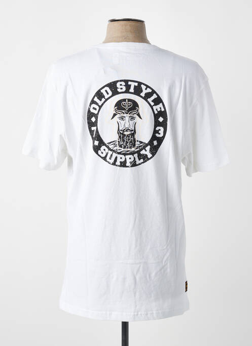 T-shirt coupe droite manches courtes blanc DAYTONA homme
