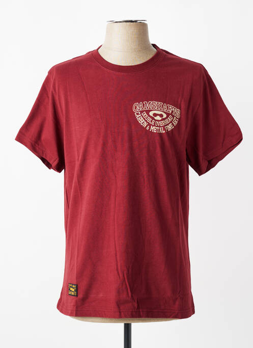 T-shirt coupe droite manches courtes rouge DAYTONA homme