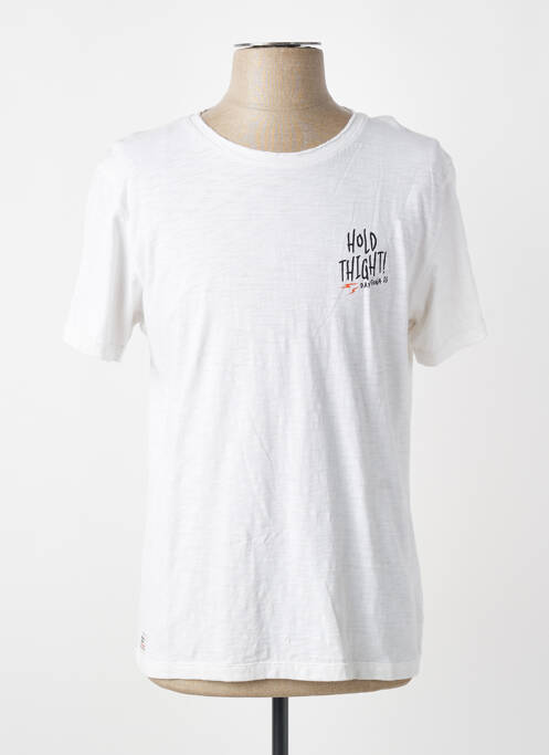 T-shirt coupe cintrée manches courtes blanc DAYTONA homme