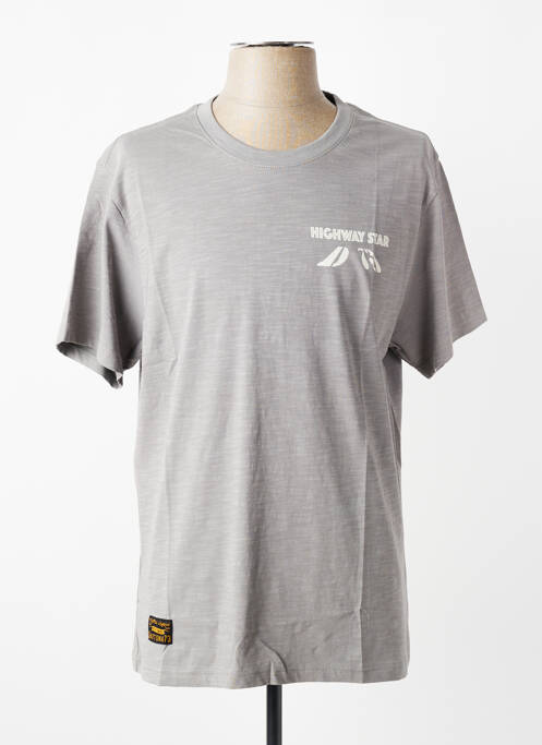 T-shirt stretch manches courtes gris DAYTONA homme