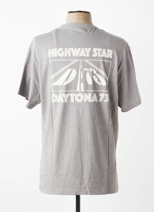 T-shirt stretch manches courtes gris DAYTONA homme