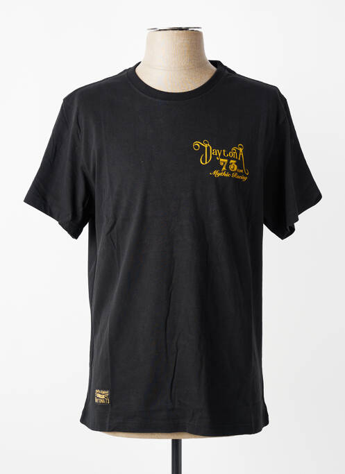 T-shirt stretch manches courtes noir DAYTONA homme