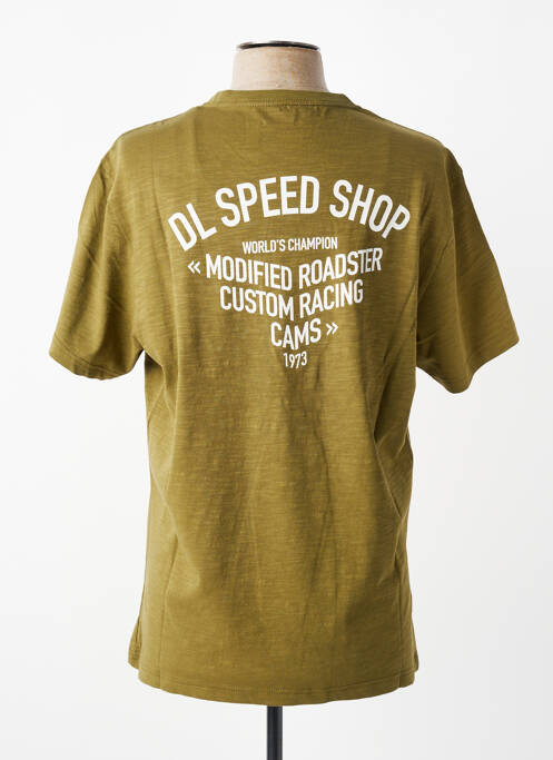T-shirt stretch manches courtes vert DAYTONA homme