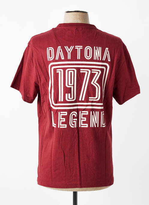 T-shirt stretch manches courtes rouge DAYTONA homme