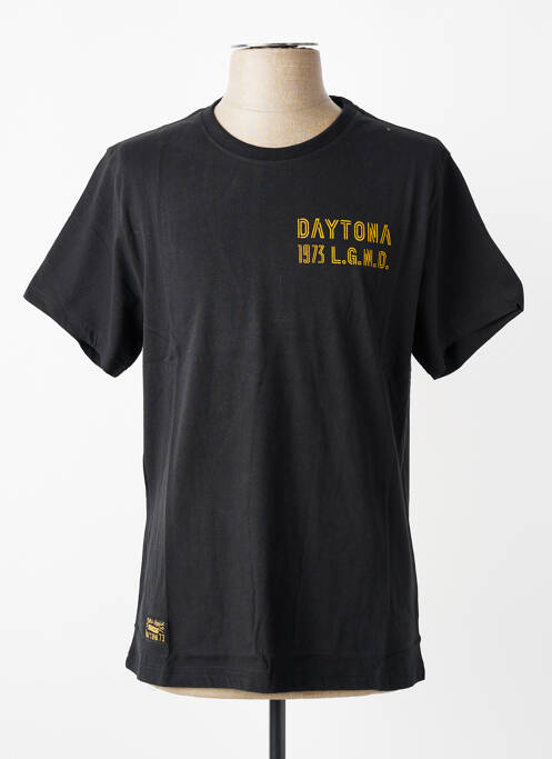 T-shirt stretch manches courtes noir DAYTONA homme