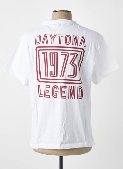T-shirt stretch manches courtes blanc DAYTONA homme