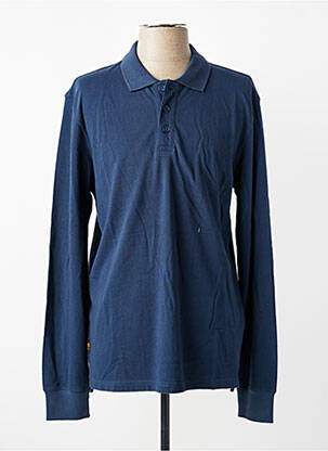 Polo manches longues manches longues bleu DAYTONA homme