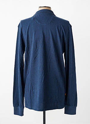 Polo manches longues manches longues bleu DAYTONA homme