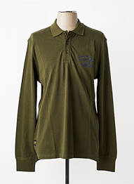 Polo manches longues manches longues vert DAYTONA homme