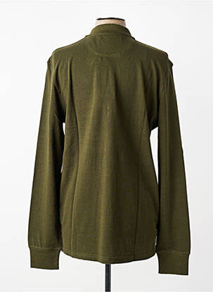 Polo manches longues manches longues vert DAYTONA homme