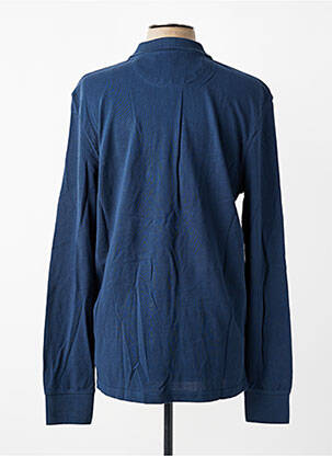 Polo manches longues manches longues bleu DAYTONA homme