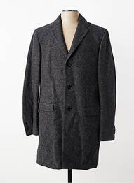 Manteau long epaulette sans capuche gris BARUTTI homme