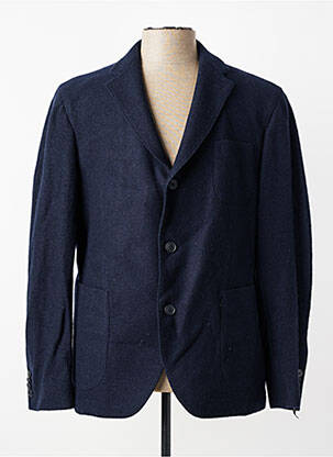 Blazer tissage chiné bleu BARUTTI homme