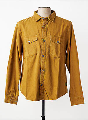 Chemise manches longues poches beige DAYTONA homme
